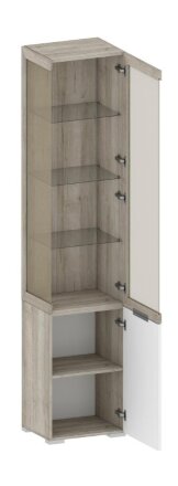 Шкаф с угловым стеклом ШК-3020 Анима    